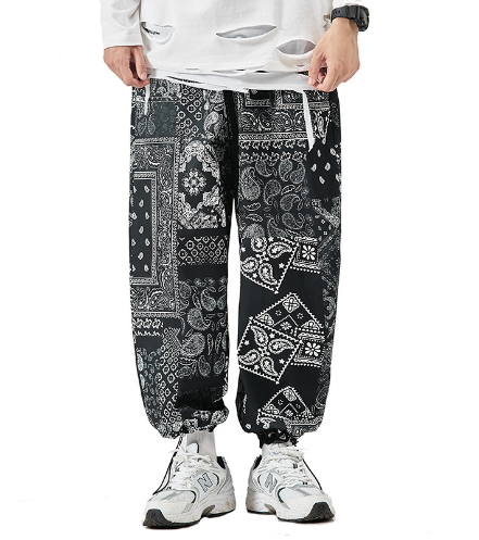 Load image into Gallery viewer, Printed Men&#39;s Loose Pants
