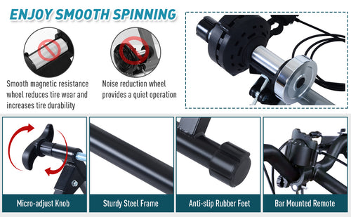 Load image into Gallery viewer, Soozier Indoor Magnetic Bike Bicycle Trainer Stand 5 Level Resistance
