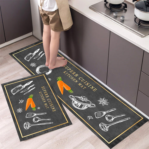 Load image into Gallery viewer, Tableware Pattern Floor Mat
