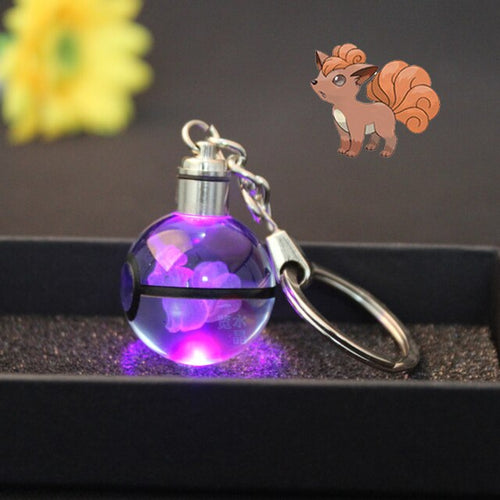 Load image into Gallery viewer, Anime LED Crystal Keychain
