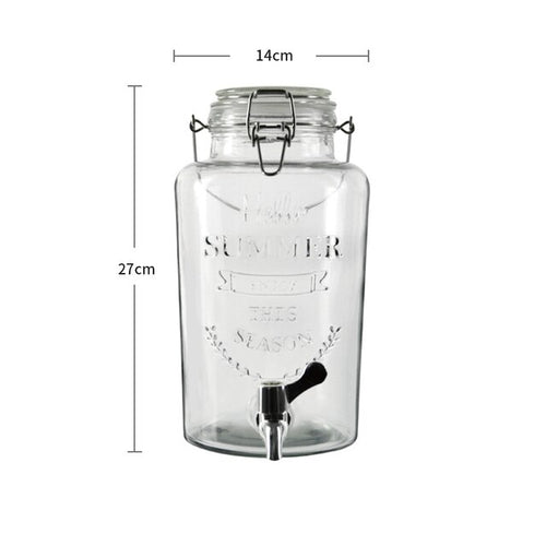 Load image into Gallery viewer, Retro Embossed Drink Dispenser Jar
