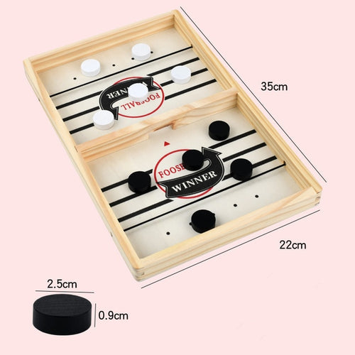 Load image into Gallery viewer, Table Hockey Fast Sling Puck Board Game
