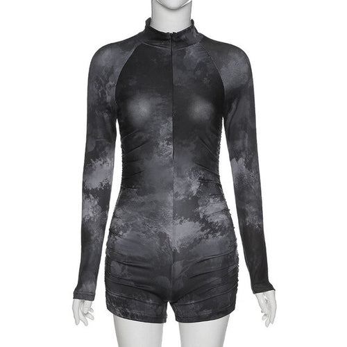 Load image into Gallery viewer, Sexy Tie Dye Ruched Bodysuit
