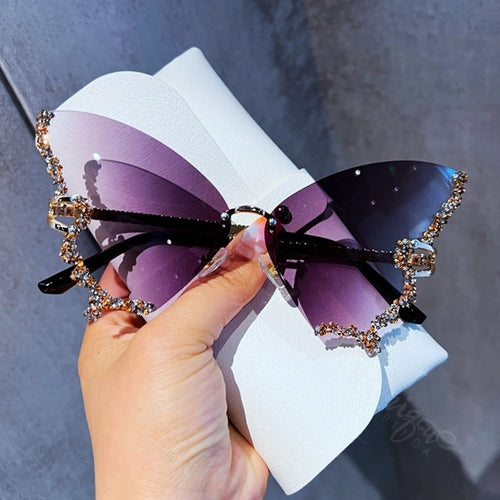 Load image into Gallery viewer, Diamond Butterfly Sunglasses
