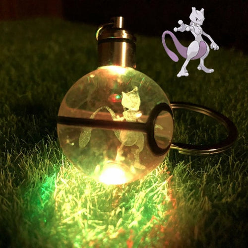 Load image into Gallery viewer, Anime LED Crystal Keychain
