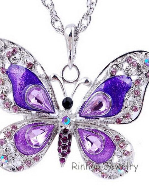 Load image into Gallery viewer, Colorful Butterfly Necklace
