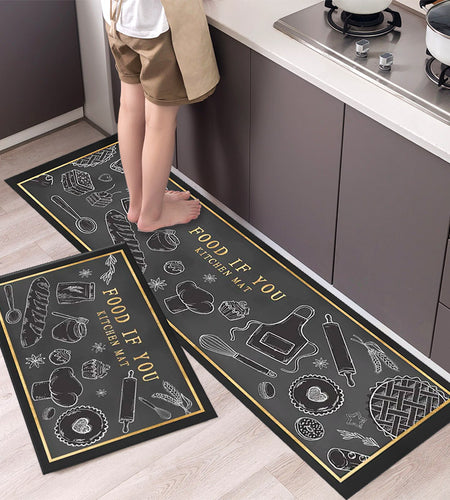 Tableware Pattern Floor Mat
