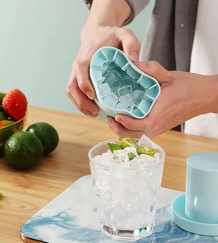 Silicone Cylinder Portable Ice Maker Bucket