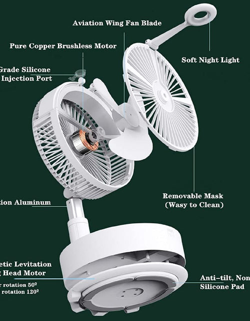 Load image into Gallery viewer, Rechargeable Portable Fan

