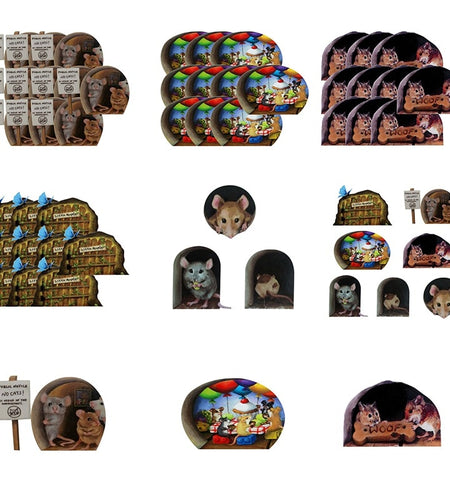 Funny Mouse Hole Wall Stickers