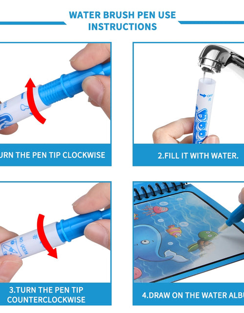 Load image into Gallery viewer, Magic Water Drawing Coloring  Book
