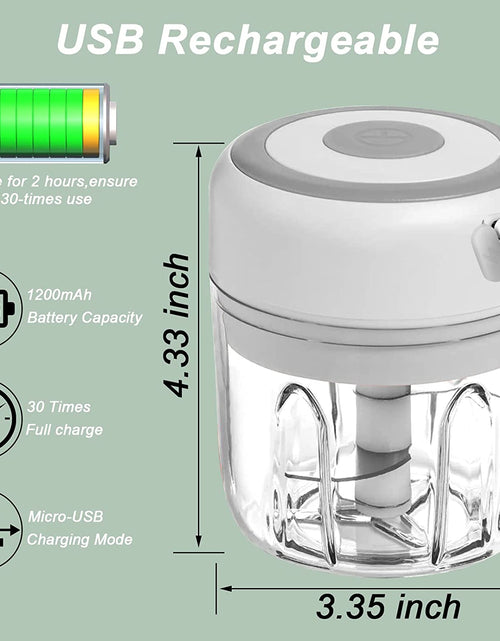 Load image into Gallery viewer, Mini Electric Garlic Chopper
