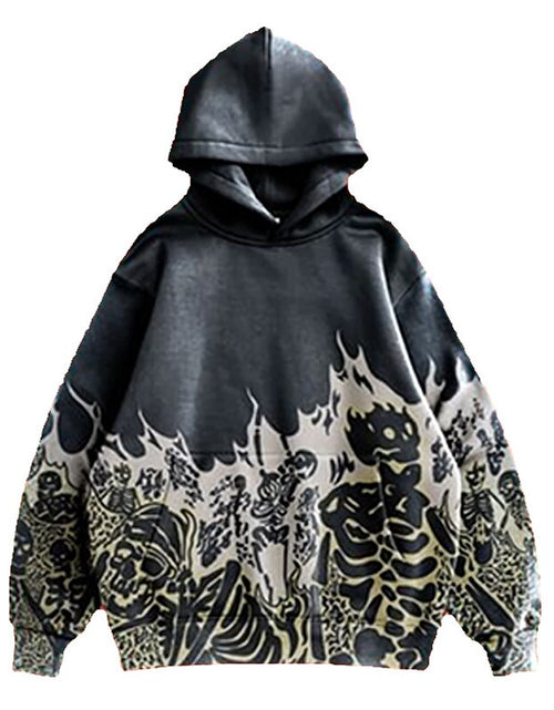 Load image into Gallery viewer, Streetwear Skull Print Hoodies
