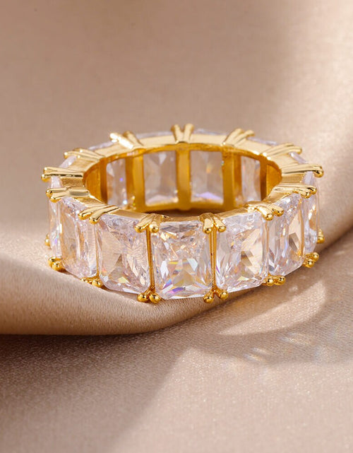 Load image into Gallery viewer, Rectangle Zircon Rings
