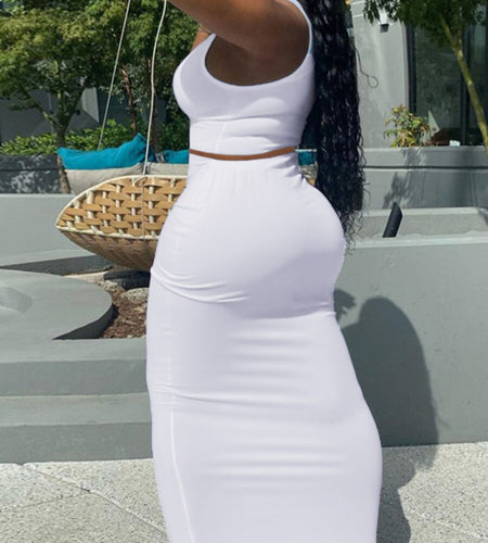 Women's Skinny Backless Outfit Suit Set