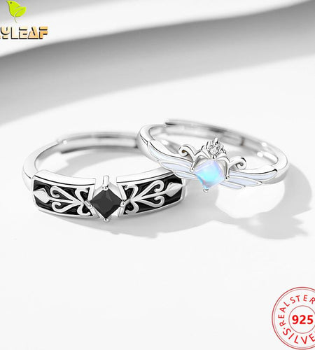 Knight Guardian Princess Crown Couple Rings
