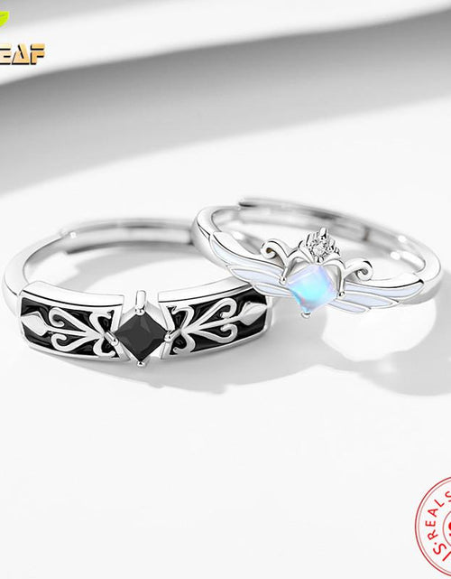 Load image into Gallery viewer, Knight Guardian Princess Crown Couple Rings
