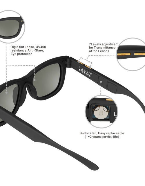 Load image into Gallery viewer, Sunglasses with Variable Electronic Tint Control
