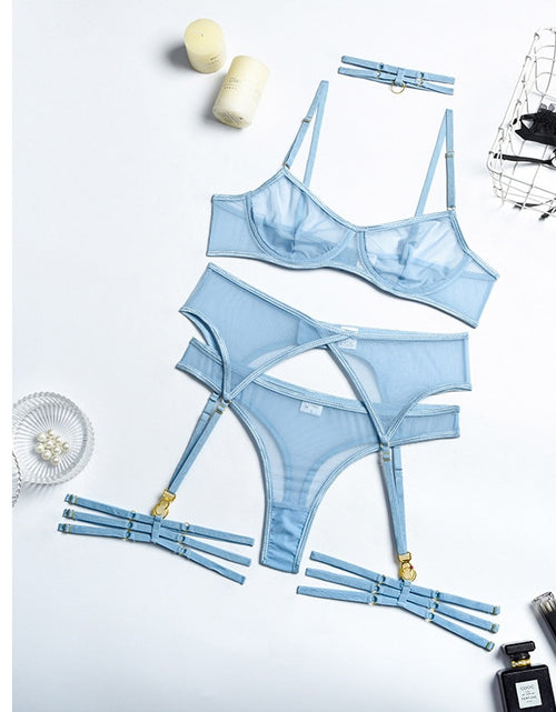 Load image into Gallery viewer, 4 Pieces Sexy Erotic Lingerie

