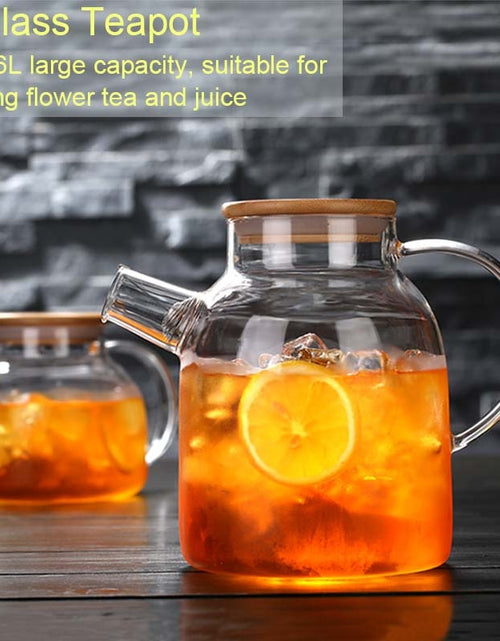 Load image into Gallery viewer, Big Heat Resistant Glass Teapot
