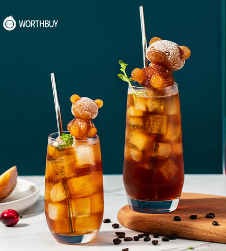Cute Teddy Bear Silicone Mould Ice Cube Maker
