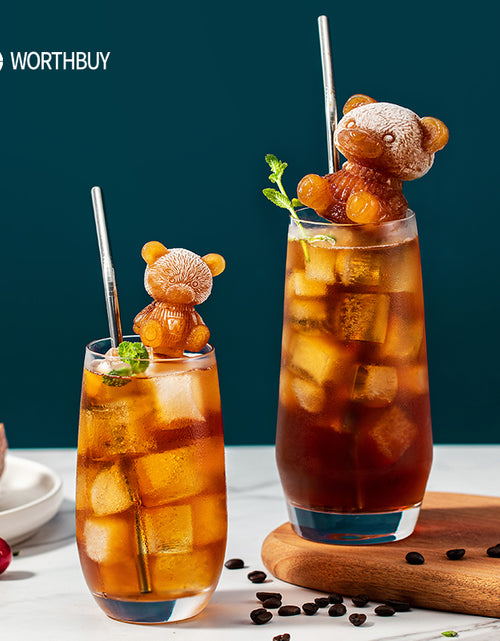 Load image into Gallery viewer, Cute Teddy Bear Silicone Mould Ice Cube Maker
