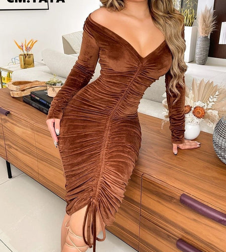 Pencil Velvet Dress