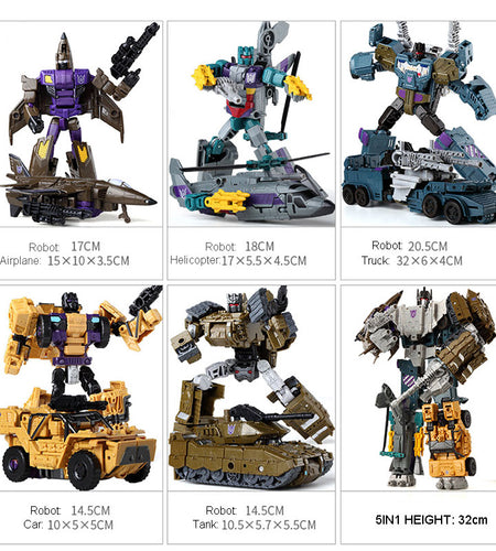5in1 Combiners Transformation Action Figure