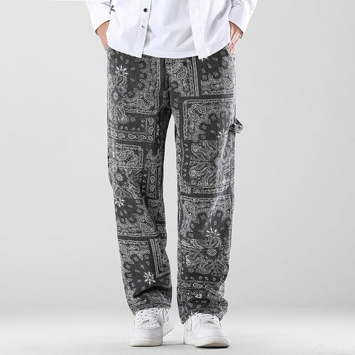 Load image into Gallery viewer, Printed Men&#39;s Loose Pants
