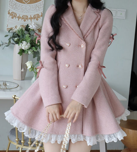 Korean Style Lace Party Mini Dress