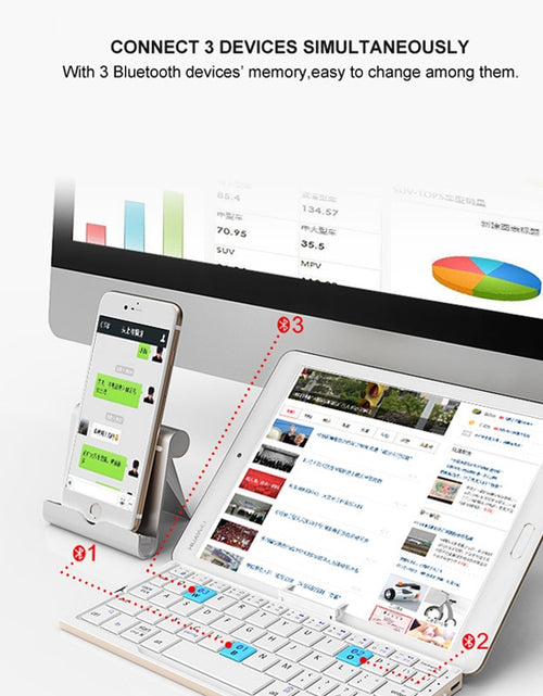 Load image into Gallery viewer, Mini Foldable Bluetooth Keyboard
