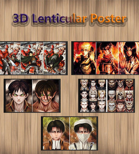 3D Anime Motion Lenticular Print Posters