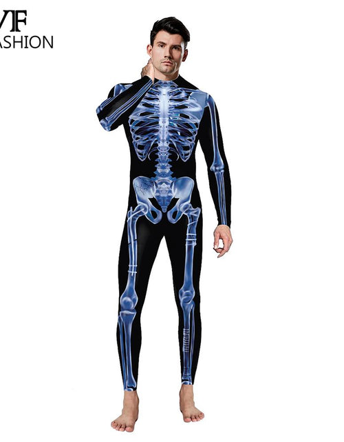 Load image into Gallery viewer, Bodysuit Skull Halloween Costumes
