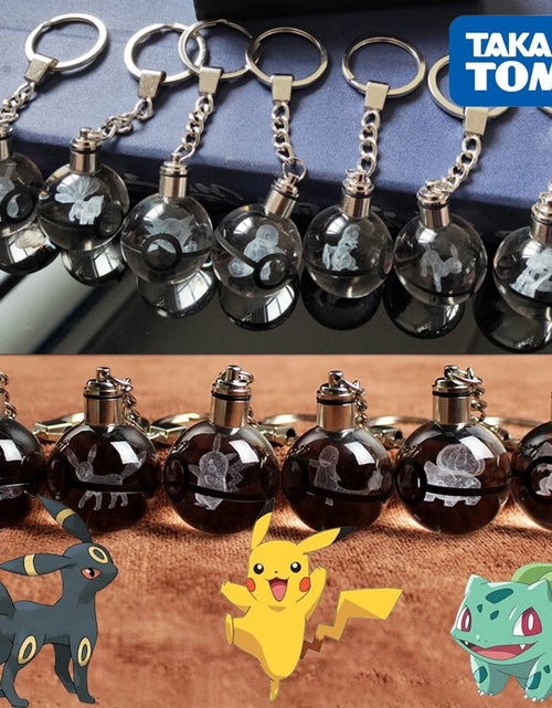 Load image into Gallery viewer, Anime LED Crystal Keychain
