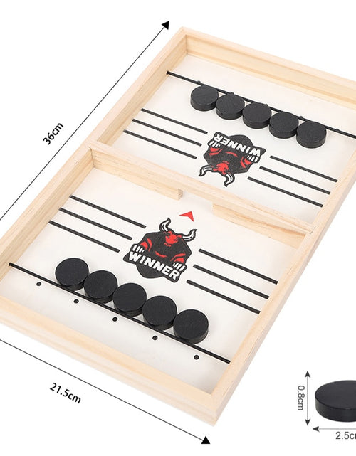 Load image into Gallery viewer, Table Hockey Fast Sling Puck Board Game
