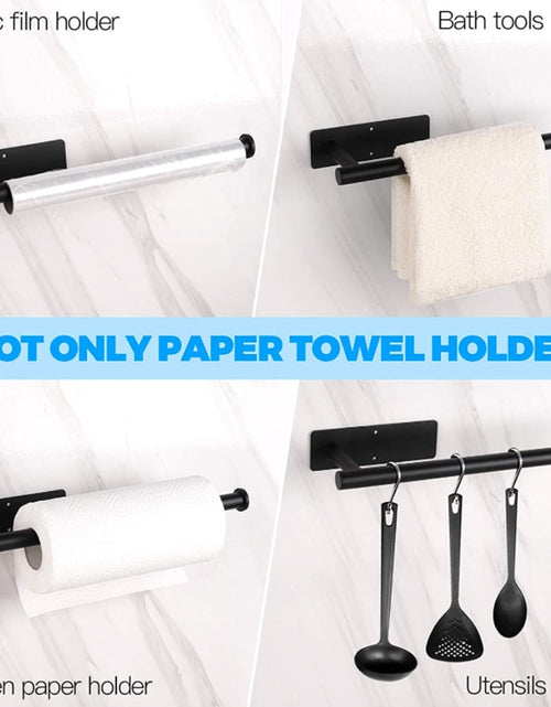 Load image into Gallery viewer, Adhesive Stainless Steel Toilet Paper Holder
