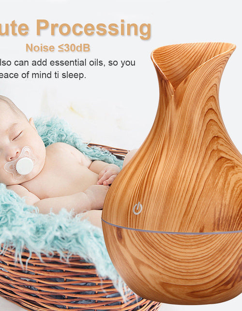 Load image into Gallery viewer, Vase Shape Wood Grain Humidifier
