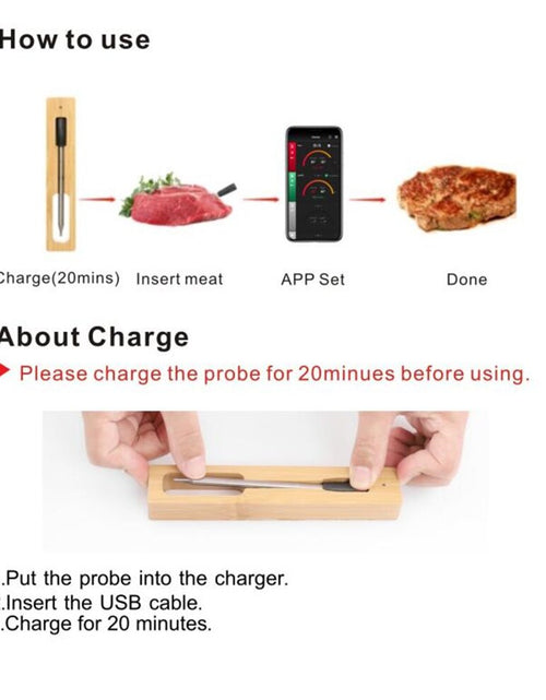 Load image into Gallery viewer, Wireless Kitchen Food Thermometer
