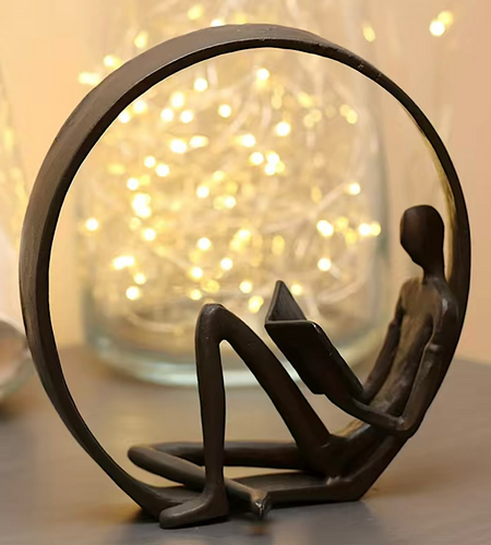 Serene Reader Sculpture