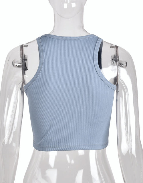 Load image into Gallery viewer, Sleeveless O-Neck Basic Slim Vest Tee
