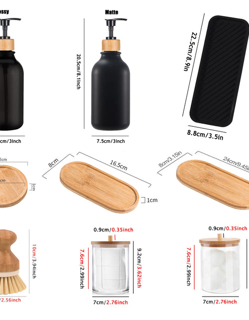 Load image into Gallery viewer, Dish Soap Bottle with Bamboo Pump
