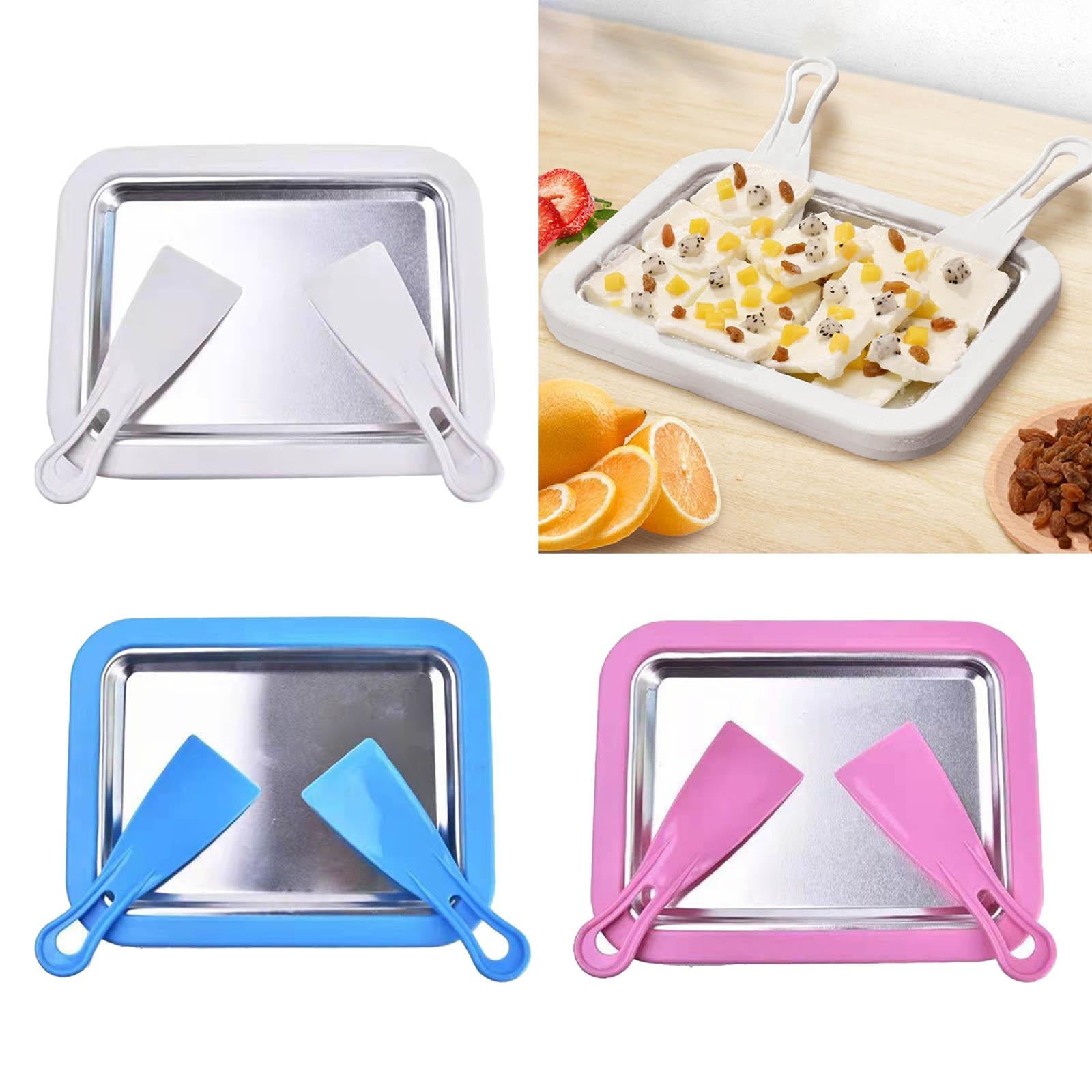 Ice Cream Roller Plate with 2 Spatulas