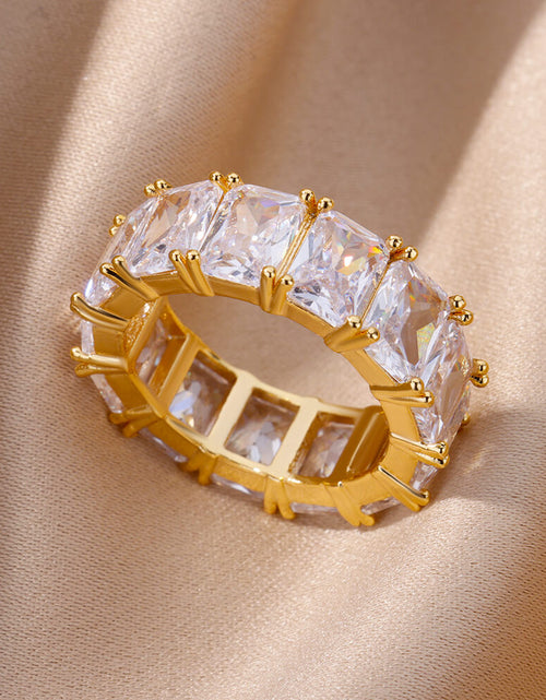 Load image into Gallery viewer, Rectangle Zircon Rings
