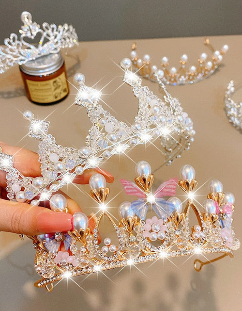 Load image into Gallery viewer, Princess Crystal Tiaras and Crowns
