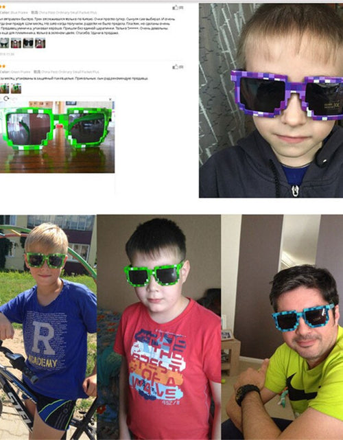 Load image into Gallery viewer, Mosaic Cosplay Sunglasses
