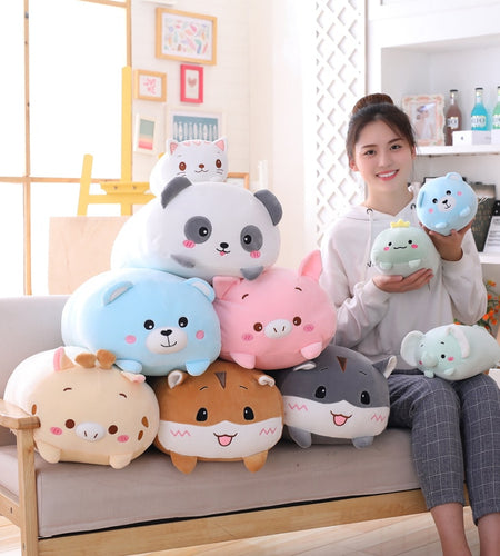 Soft Plush Cartoon Animal Pillow