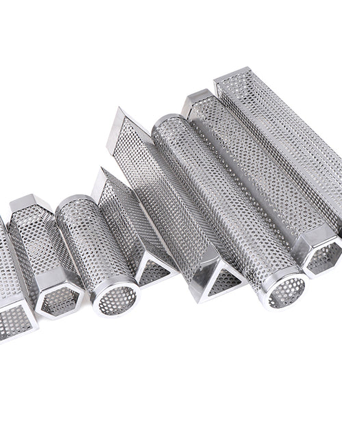 Load image into Gallery viewer, BBQ Stainless Steel  Perforated Mesh Smoker Tube
