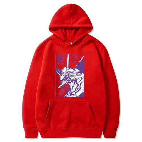 Load image into Gallery viewer, Anime EVA Men&#39;s Long Sleeve Hoodies
