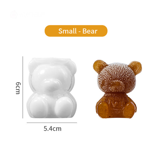 Load image into Gallery viewer, Cute Teddy Bear Silicone Mould Ice Cube Maker
