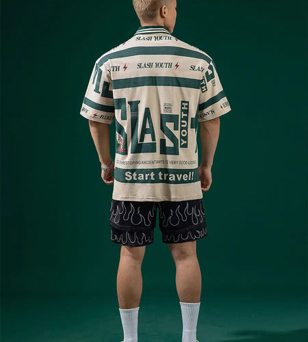 Oversized Slash Polo Shirt